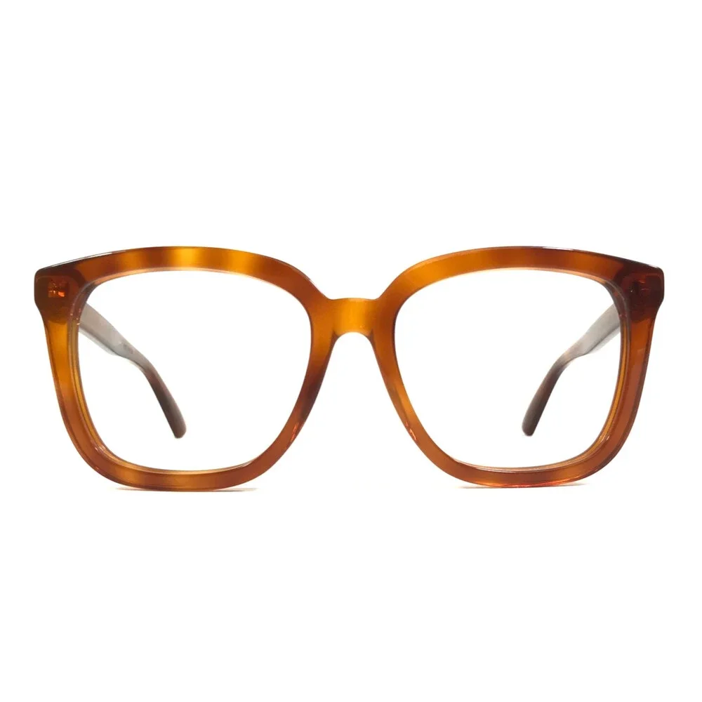 Gucci Eyeglasses Frames GG1319O 002 Tortoise Brown Square Full Rim 53-17-145